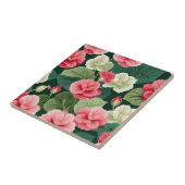 Begonia Floral Pattern Fliese (Seite)