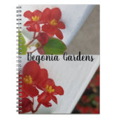 Begonia Flower Garden Notizblock (Vorderseite)