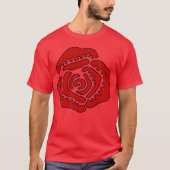 Begonia Flower Red Scarlet Hippie Festival Jam gir T-Shirt (Vorderseite)