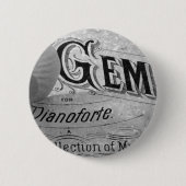 Begonia Gems Pianoforte Button (Vorderseite)