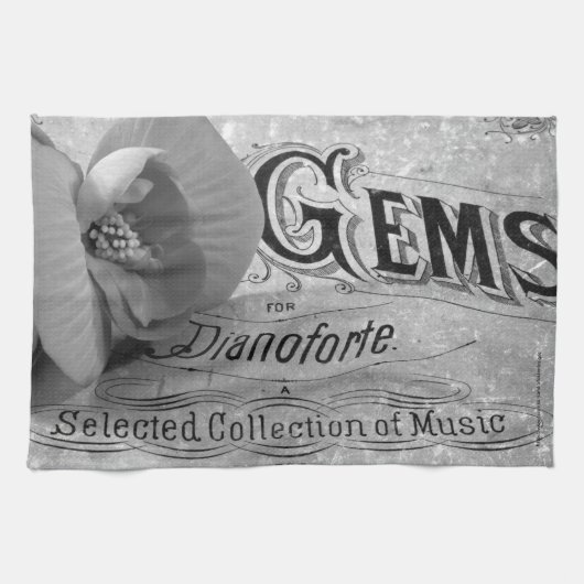 Begonia Gems Pianoforte Geschirrtuch (Horizontal)