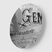 Begonia Gems Pianoforte Große Wanduhr (Winkel)