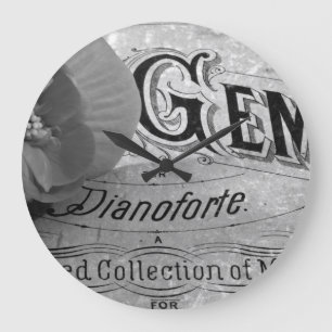 Begonia Gems Pianoforte Große Wanduhr