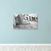 Begonia Gems Pianoforte Leinwanddruck (Insitu (Holzboden))