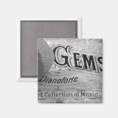 Begonia Gems Pianoforte Magnet (Vorderseite/Rückseite)