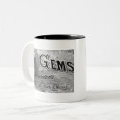 Begonia Gems Pianoforte Zweifarbige Tasse (Vorderseite Links)