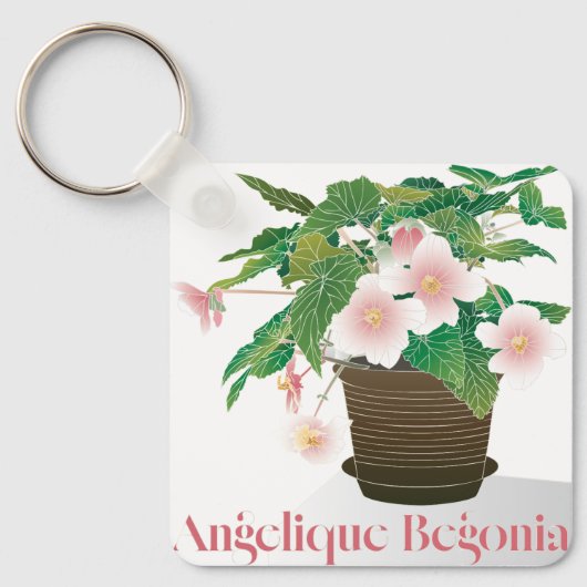 Begonia Keychain Schlüsselanhänger (Vorderseite)