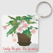Begonia Keychain Schlüsselanhänger (Rückseite)