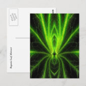 Begonia Leaf Abstrakt Postkarte (Vorne/Hinten)