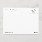 Begonia Leaf Abstrakt Postkarte (Rückseite)