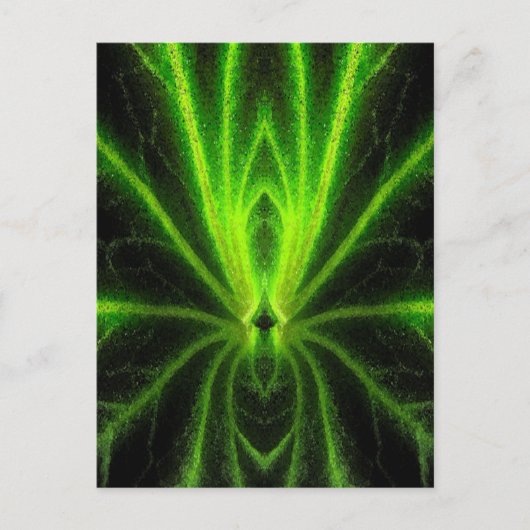 Begonia Leaf Abstrakt Postkarte (Vorderseite)