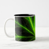 Begonia Leaf Abstrakt Zweifarbige Tasse (Links)