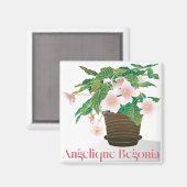Begonia Magnet (Vorderseite/Rückseite)