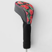 Begonia rosa Blume Golf Headcover (angewinkelt)