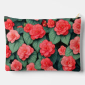 Begonia rosa Blume Zubehörtasche (Rückseite)