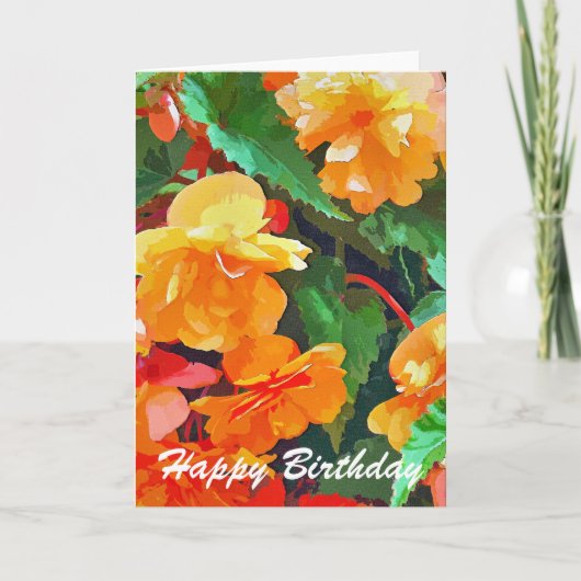 BEGONIAS KARTE (Vorderseite)