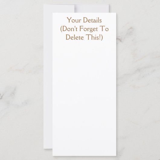 BEGONIAS KARTE (Rückseite)