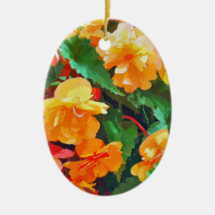 BEGONIAS KERAMIKORNAMENT