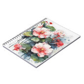 Begonie - Aquarellblumen Notizblock (Linke Seite)