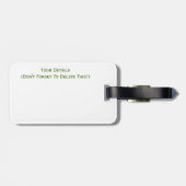 BEGONIEN-BLUME GEPÄCKANHÄNGER (Rückseite horizontal)