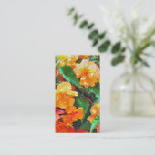 BEGONIEN-BLUME VISITENKARTE (Stehend Vorderseite)