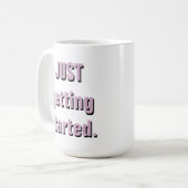 "begonnen gerade erhalten." '57 Chevy KAFFEE-TASSE Tasse (Vorderseite Links)