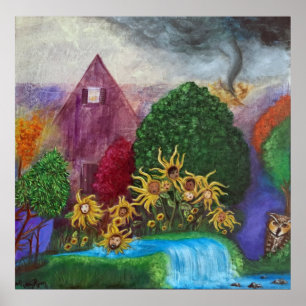 Begrabenes Qual-Plakat Poster