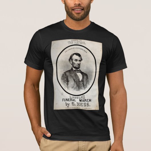 Begräbnis - Abraham Lincoln T-Shirt (Vorderseite)