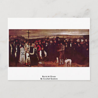 Begräbnis bei Ornan durch Courbet Gustave Postkarte