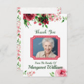 Begräbnis danken Ihnen Foto-Karte Dankeskarte (Vorne/Hinten)