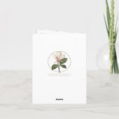 Begräbnis danken Ihnen kardiert | doppelte Dankeskarte (Rückseite)