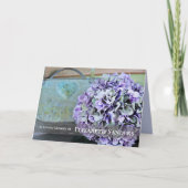 Begräbnis danken Ihnen kardiert | Hydrangea-u. Karte (Vorderseite)