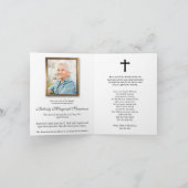 Begräbnis danken Ihnen kardiert | Jesus mit Tauben Dankeskarte (Innenseite)