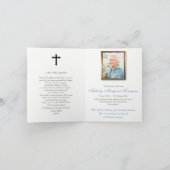 Begräbnis danken Ihnen kardiert | Lied von Engeln Dankeskarte (Innenseite)