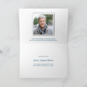 Begräbnis danken Ihnen kardiert | Sonnenuntergang Dankeskarte (Innenseite)