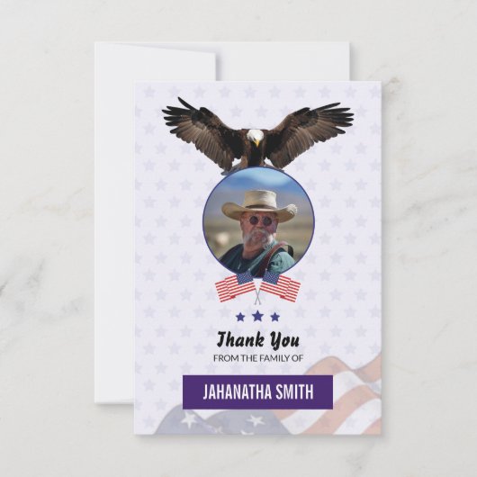 Begräbnis danken Ihnen, Militärarmee zu kardieren Einladung (Vorderseite)