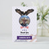 Begräbnis danken Ihnen, Militärarmee zu kardieren Einladung (Stehend Vorderseite)