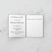 Begräbnis- einfache einladung (Innenseite)