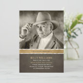 Begräbnis- ErinnerungsFoto-Feier des Einladung (Stehend Vorderseite)