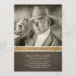 Begräbnis- ErinnerungsFoto-Feier des Einladung