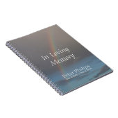 Begräbnis- Erinnerungsgast-Buch des Regenbogen-1 Notizblock (Rechte Seite)