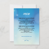 Begräbnis- Erinnerungsgebets-Karte Einladung (Rückseite)