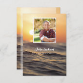 Begräbnis- Erinnerungskarte Einladung (Vorne/Hinten)