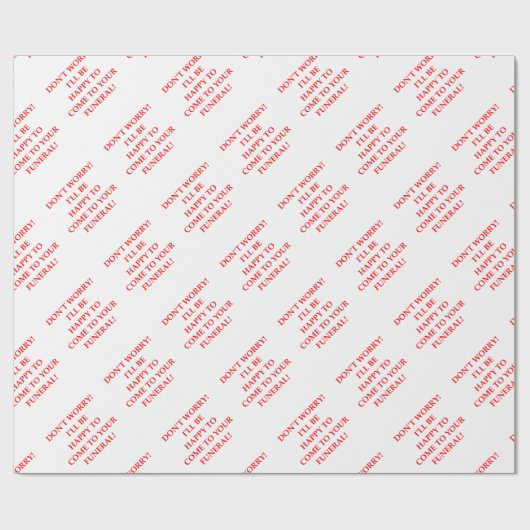 BEGRÄBNIS GESCHENKPAPIER (Flach)