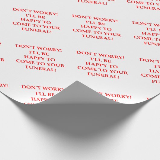 BEGRÄBNIS GESCHENKPAPIER (Ecke)