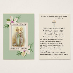 Begräbnis- heilige Erinnerungskarte St Joseph