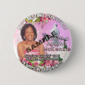 Begräbnis- Knopf Button (Vorderseite)