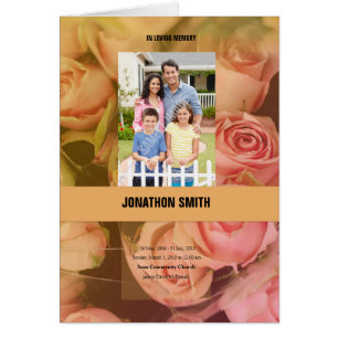 Begräbnis- mit Blumenschablone