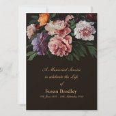 Begräbnis- Mitteilung der Einladung (Vorderseite)