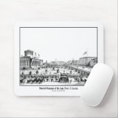 Begräbnis- Obsequies von Präsidenten Lincoln Mousepad (Mit Mouse)